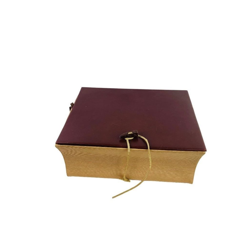 Nordstrom 1999 Classic Book Box Tie Closure 8" x 4.5" x 11" Compass Embossed Spi